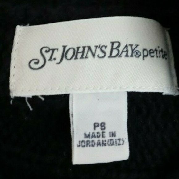 St. John's Bay Petite Women's Black Sweater Size PS - Picture 4 of 5